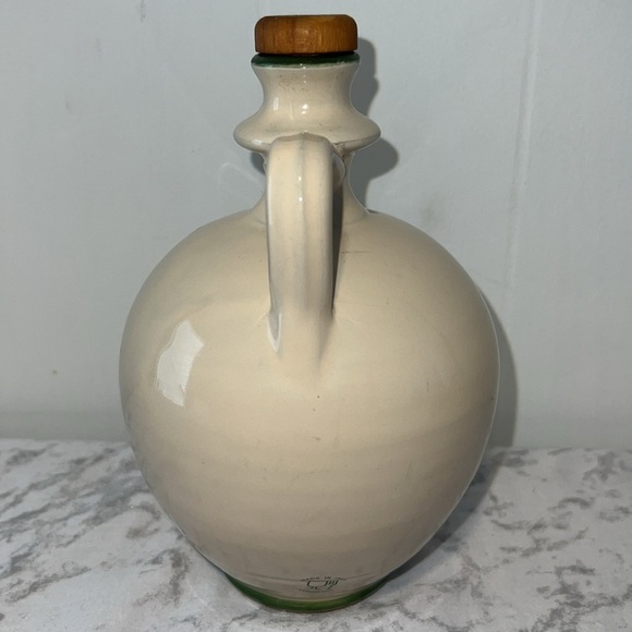 Rustic Terracotta Oil Cruet Jug Vase Handmade Italy Pottery - Picture 3 of 6